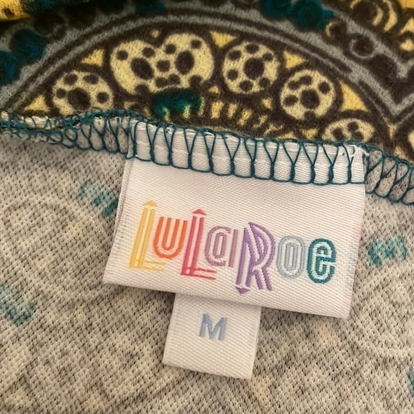 Lularoe women’s Skirt Medium 10 12 pencil yellow stretch Cassie work casual - Picture 4 of 9